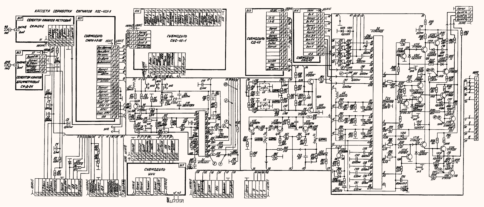 ВИТЯЗЬ 54ТЦ-5611, 54ТЦ-6421, 54ТЦ-6431, 51ТЦ-5611, 51ТЦ-6421 Schematic