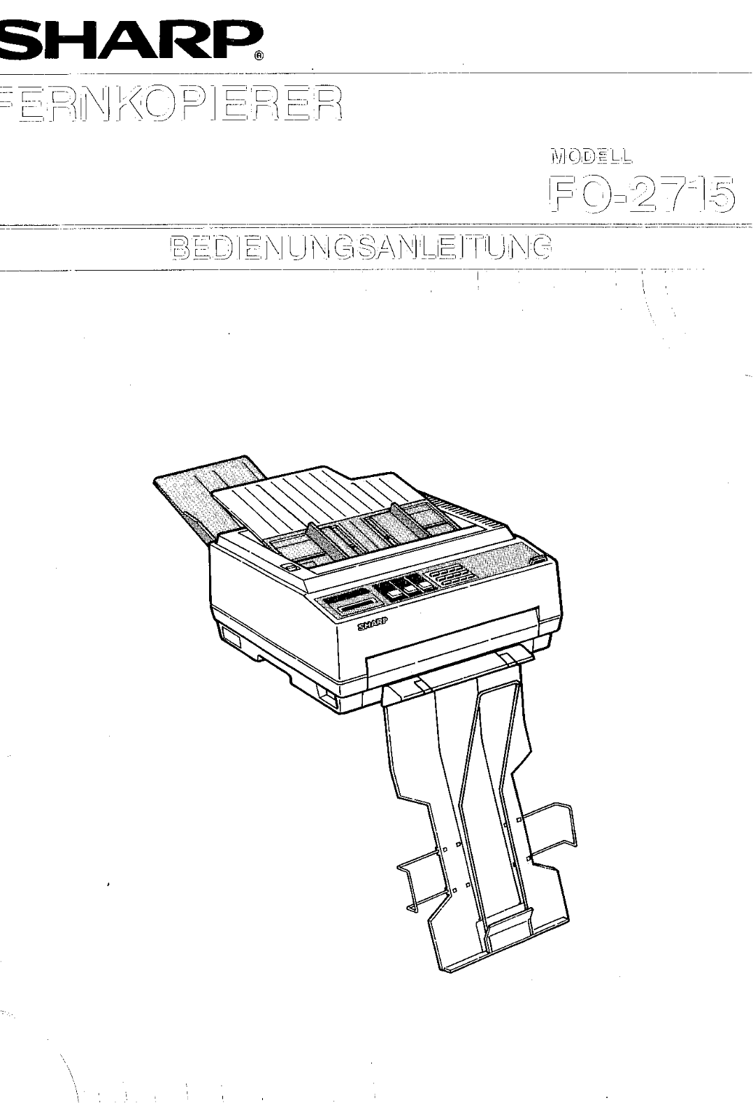 Sharp FO-2715 User Manual