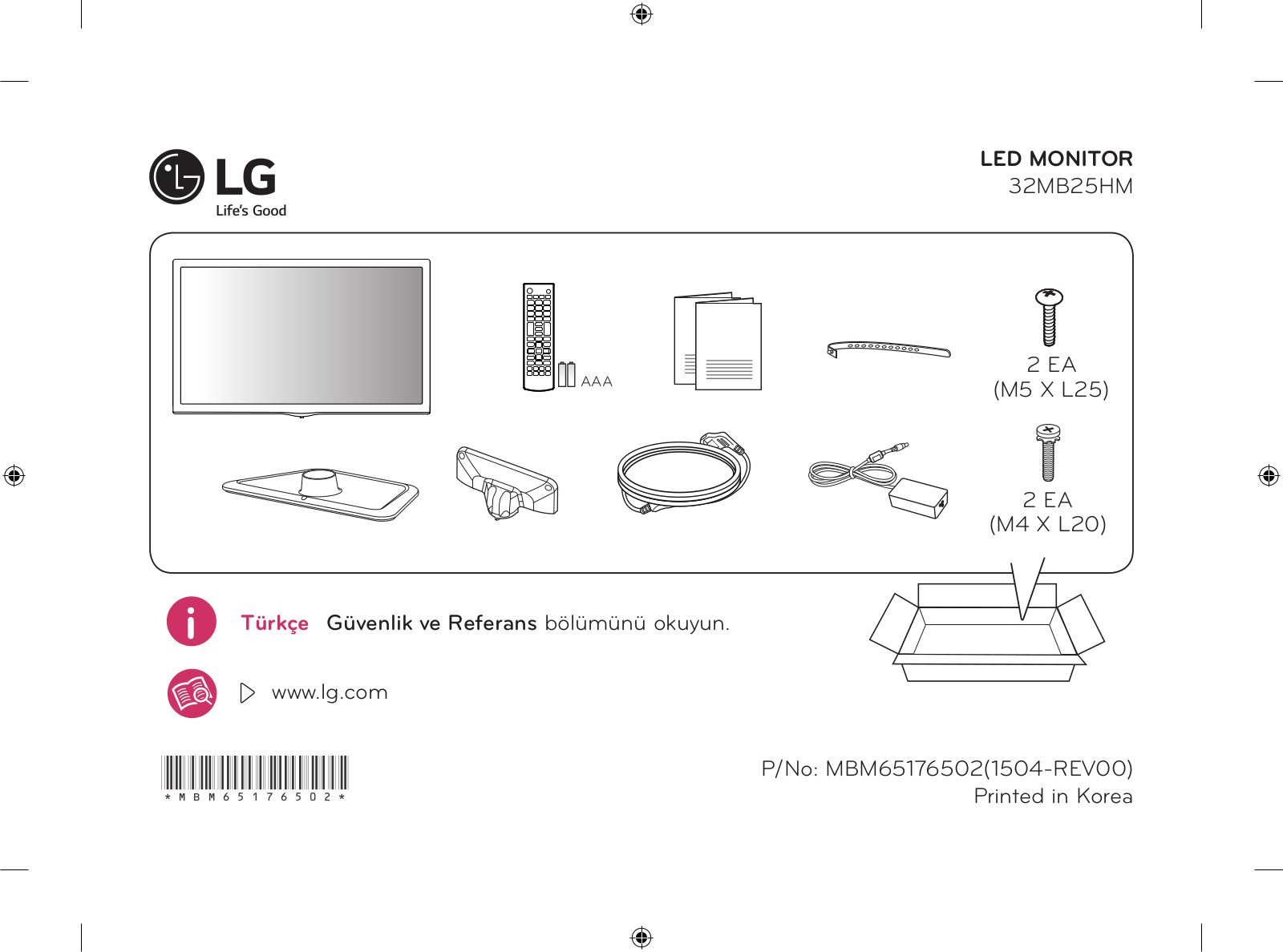 LG 32MB25HM-B Owner’s Manual