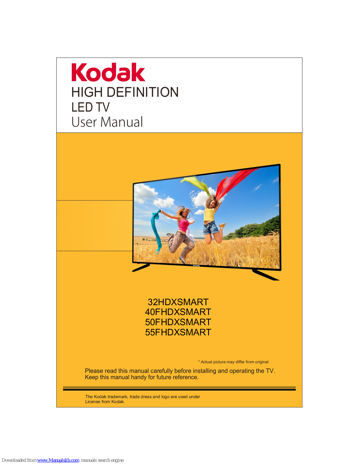 Kodak 32HDXSMART, 40FHDXSMART, 50FHDXSMART, 55FHDXSMART User Manual