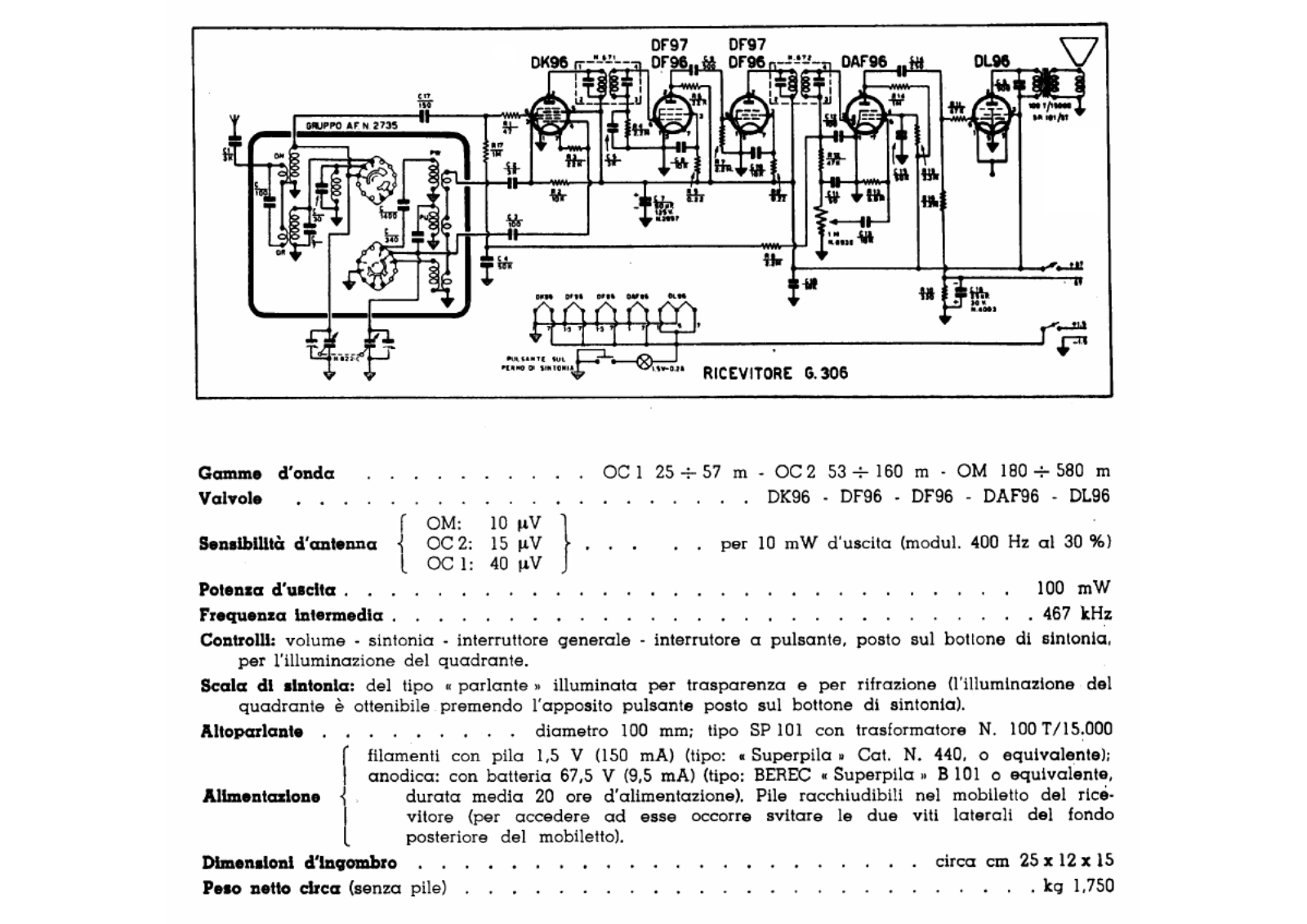 Geloso g306 schematic