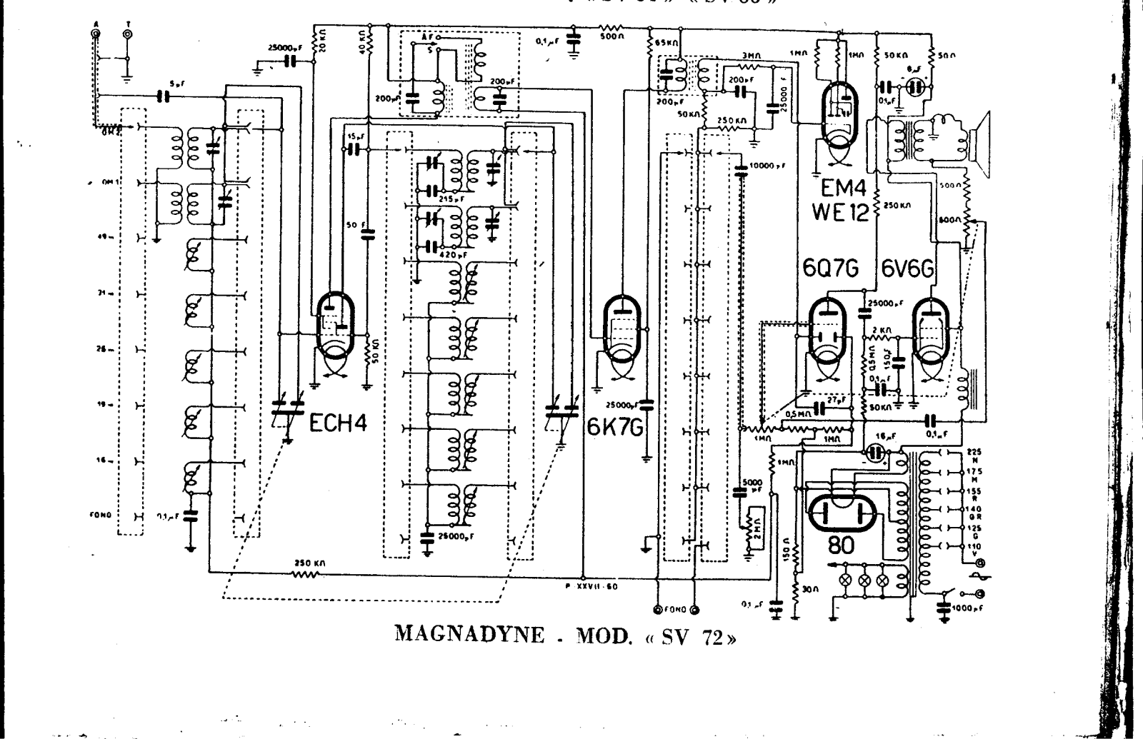 Magnadyne SV72 Schematic