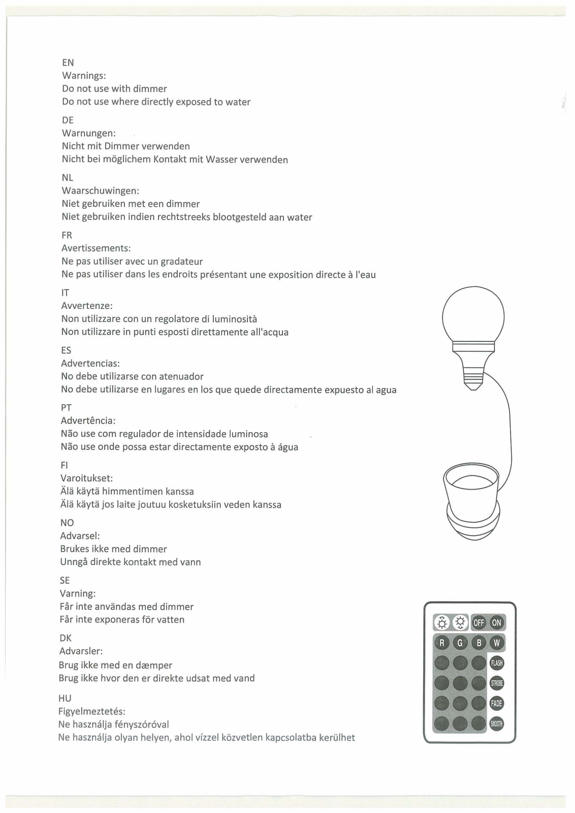 Grundig Mood Light User guide