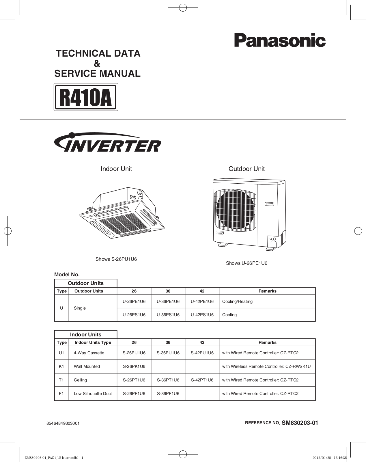 Panasonic 26PEF1U6 User Manual