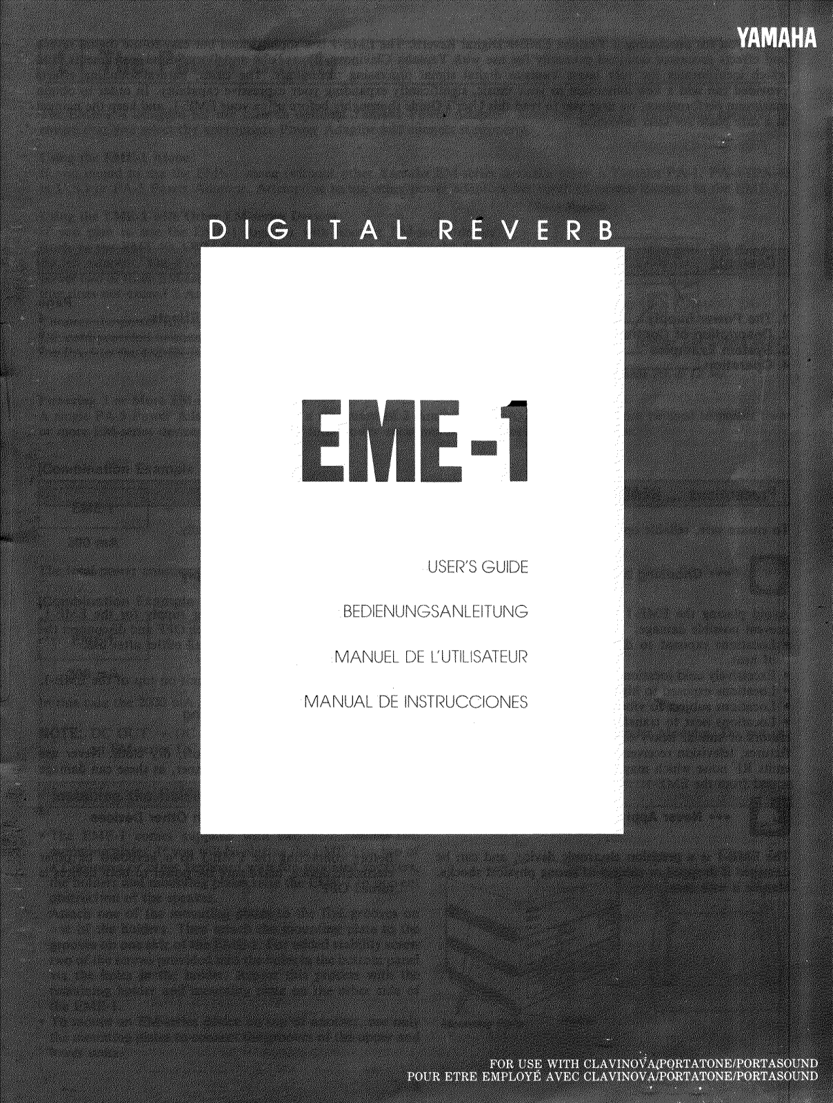 Yamaha EME-1 User Manual