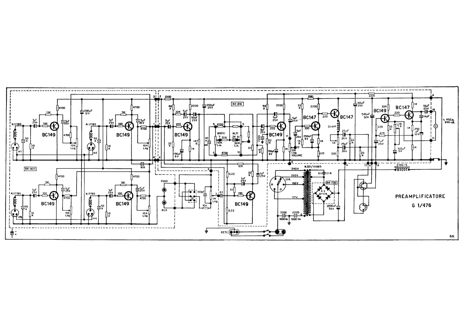 Geloso G1-476 Schematic