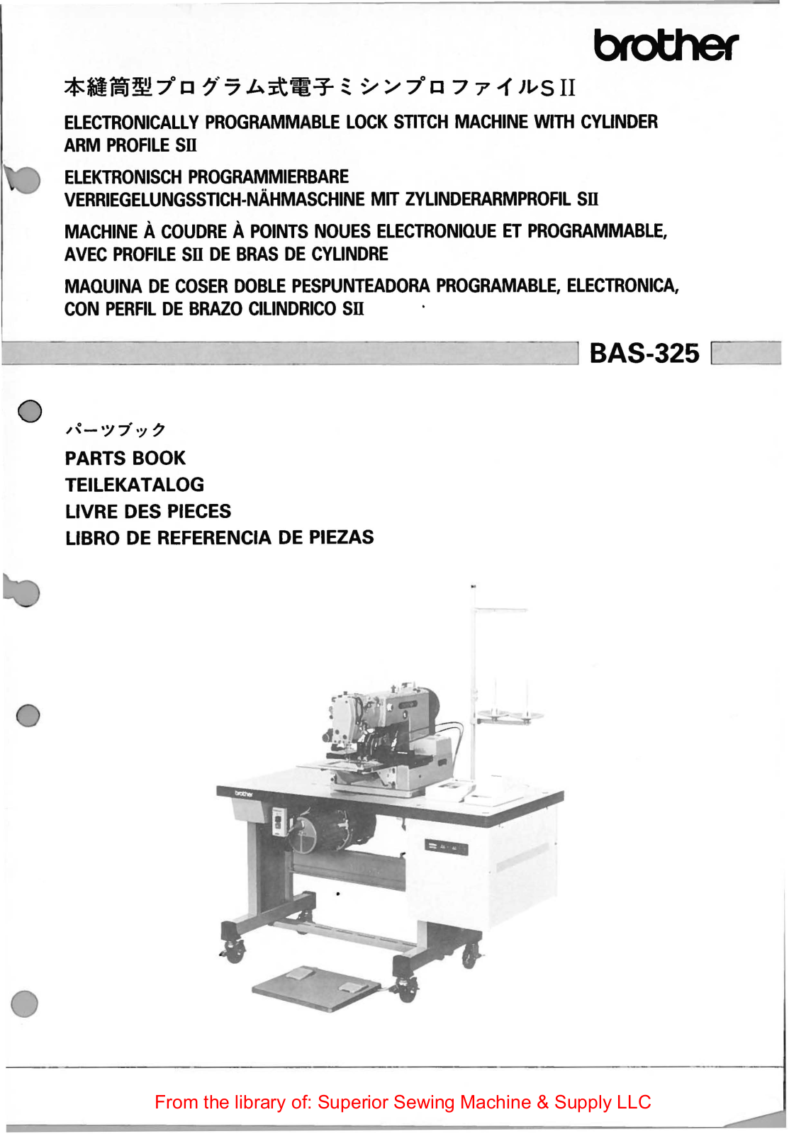 Brother BAS-325 Manual