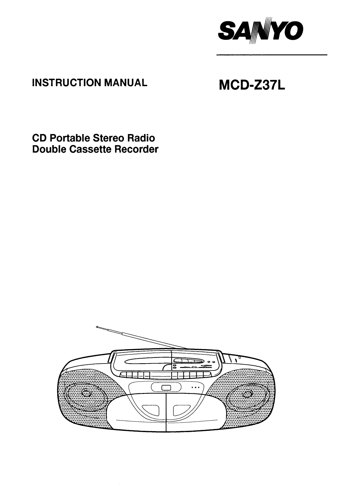 Sanyo MCD-Z37L Instruction Manual