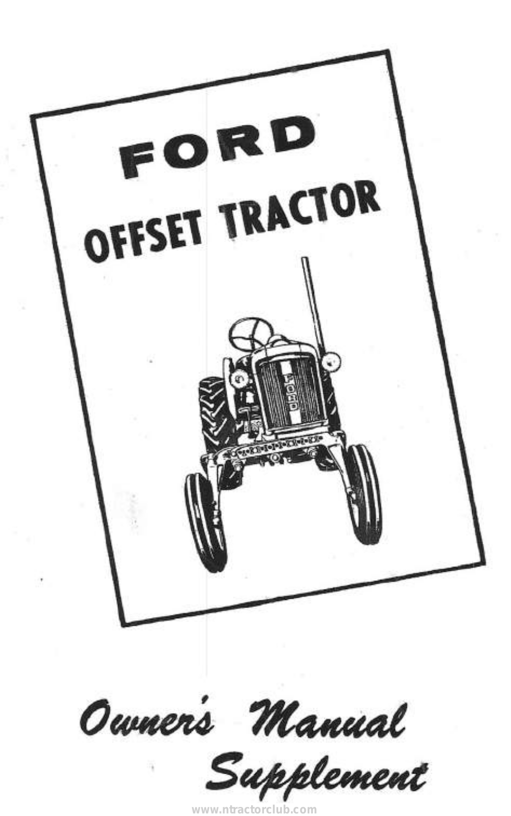 Ford Offset Tractor 2000 Owner's Manual