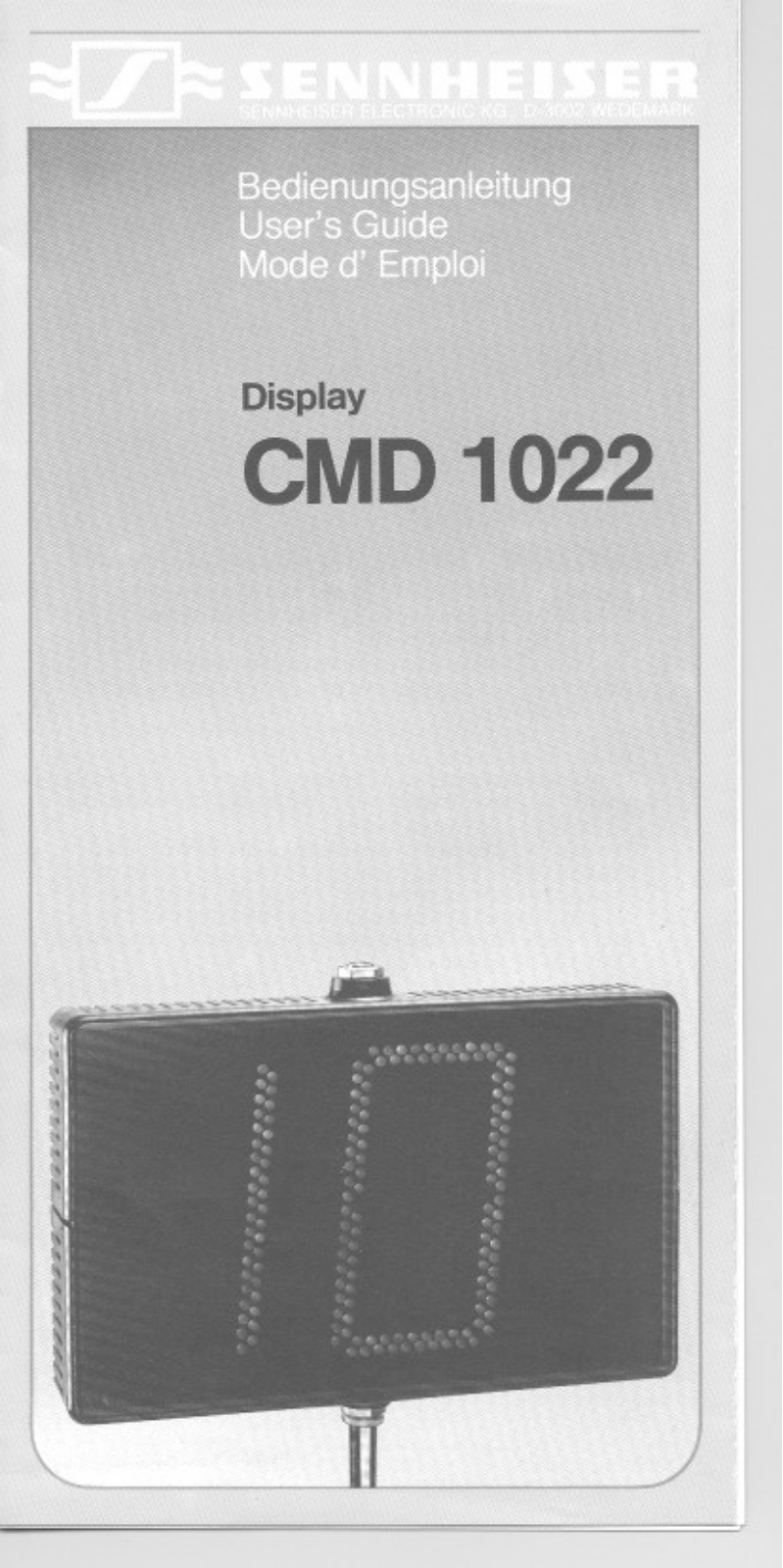 Sennheiser CMD 1022 User Manual