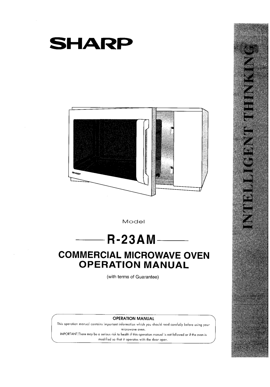 SHARP R-23AM User Manual