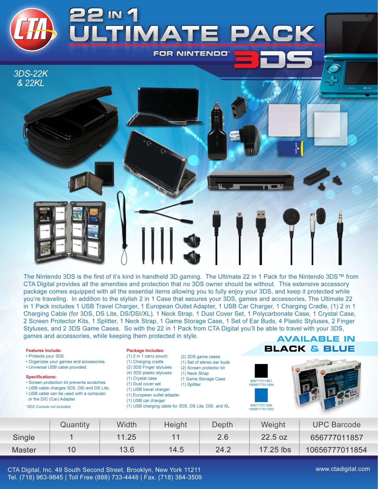 CTA 3DS-22K User Manual