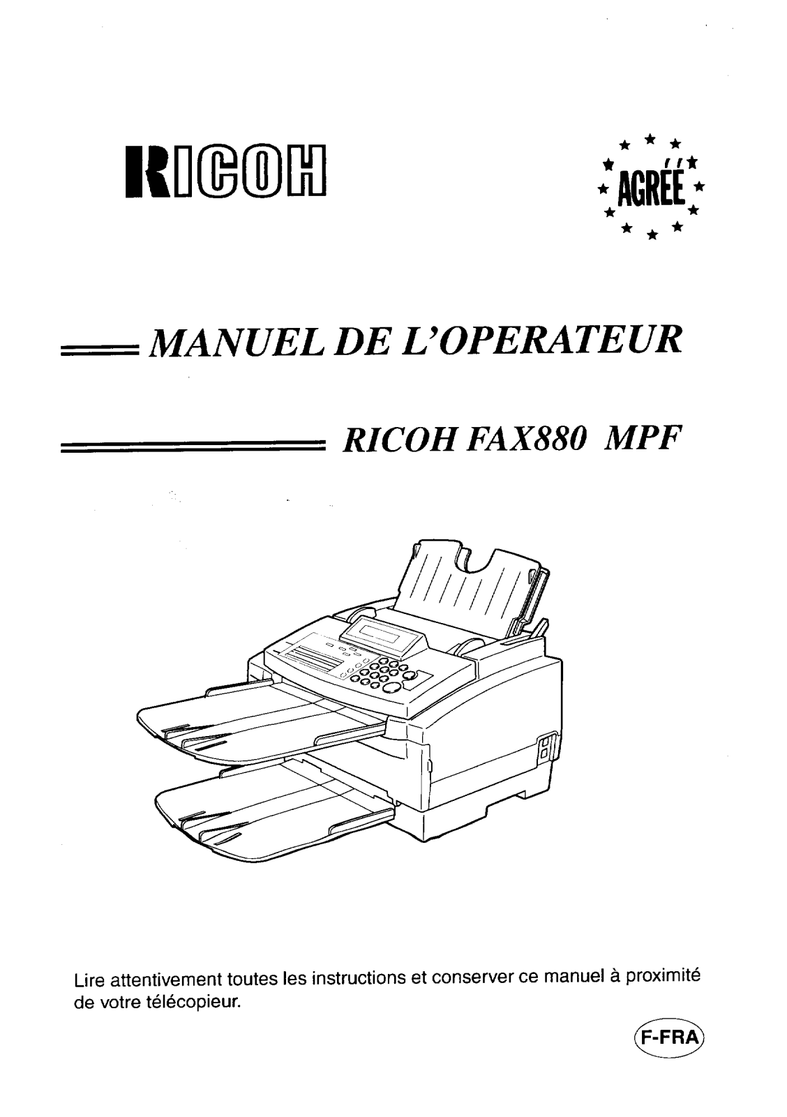 Ricoh 880 MPF User Manual