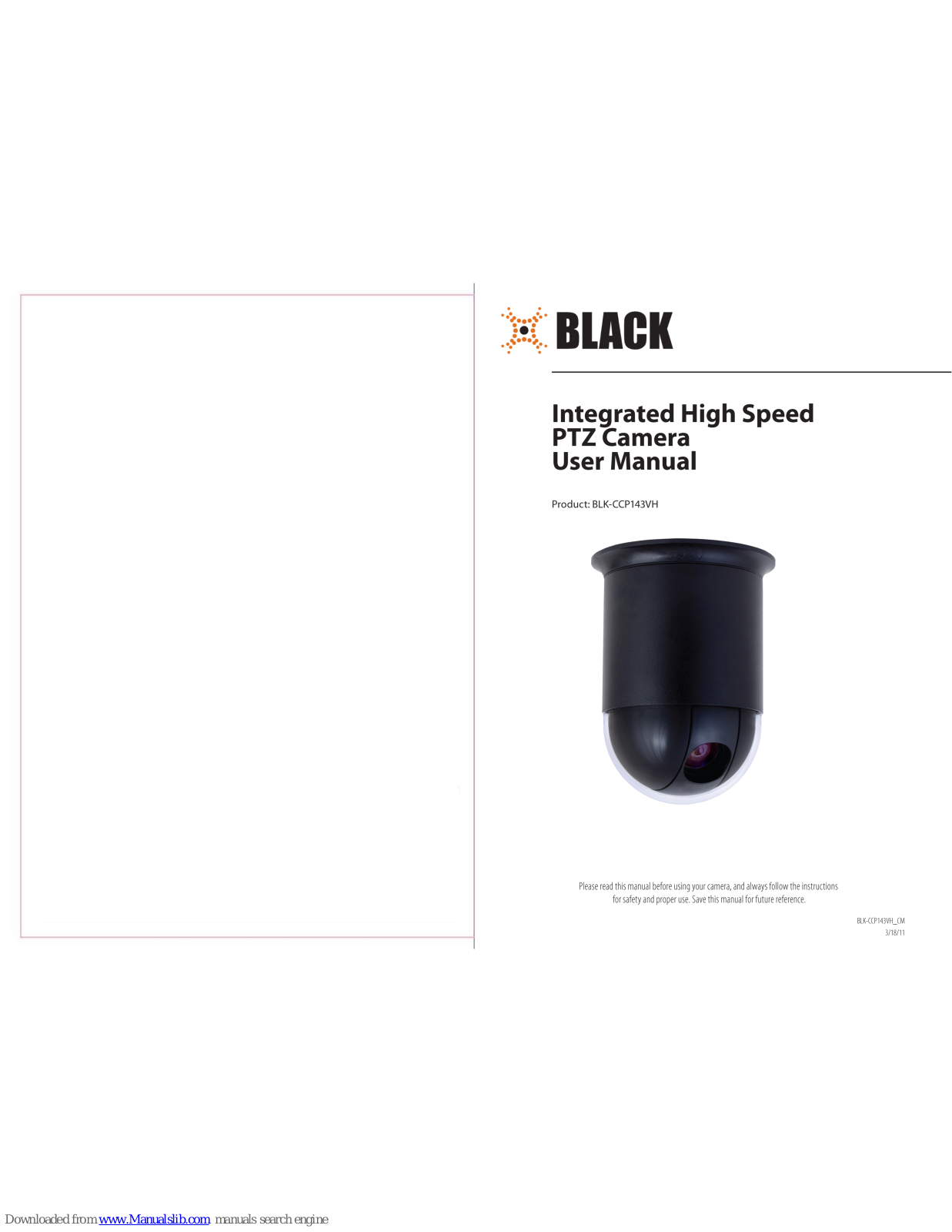 Observint Technologies BLK-CCP143VH User Manual