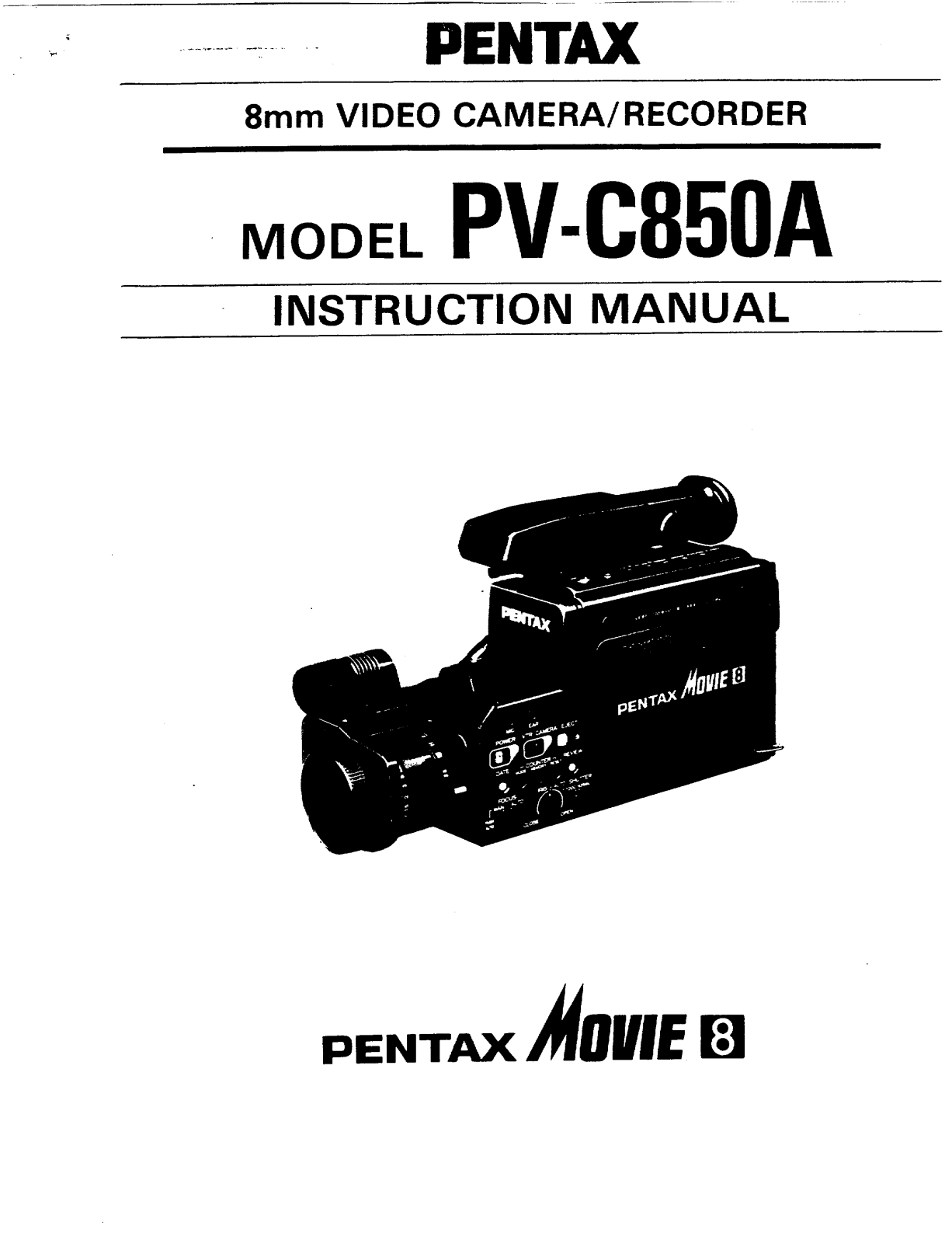 Pentax PV-C850A User Manual