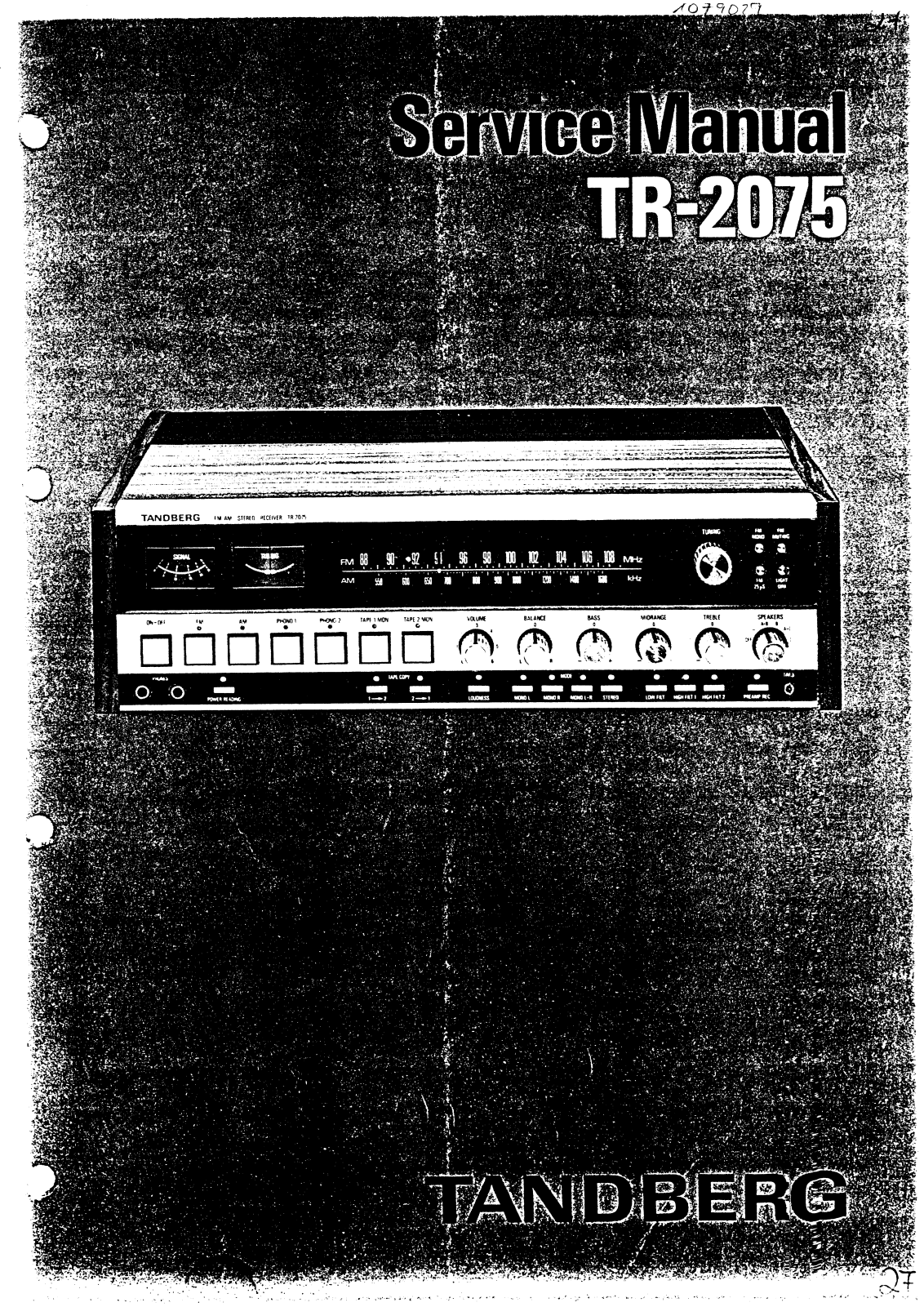 Tandberg TR-2075 Schematic