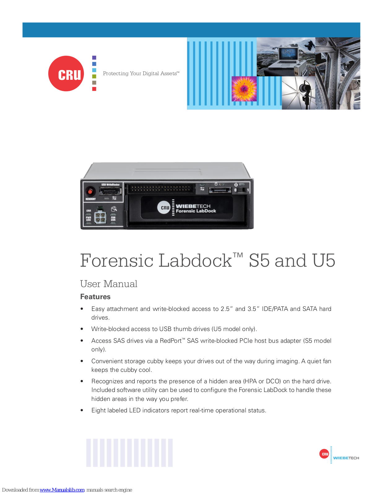 CRU Forensic Labdock S5, Forensic Labdock U5 User Manual