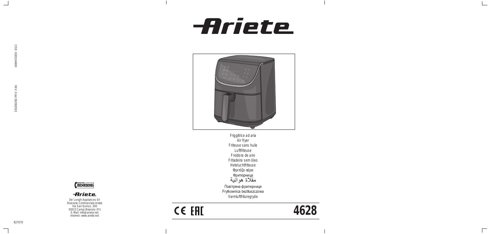 Ariete 4628/00 User guide - ManualMachine.com