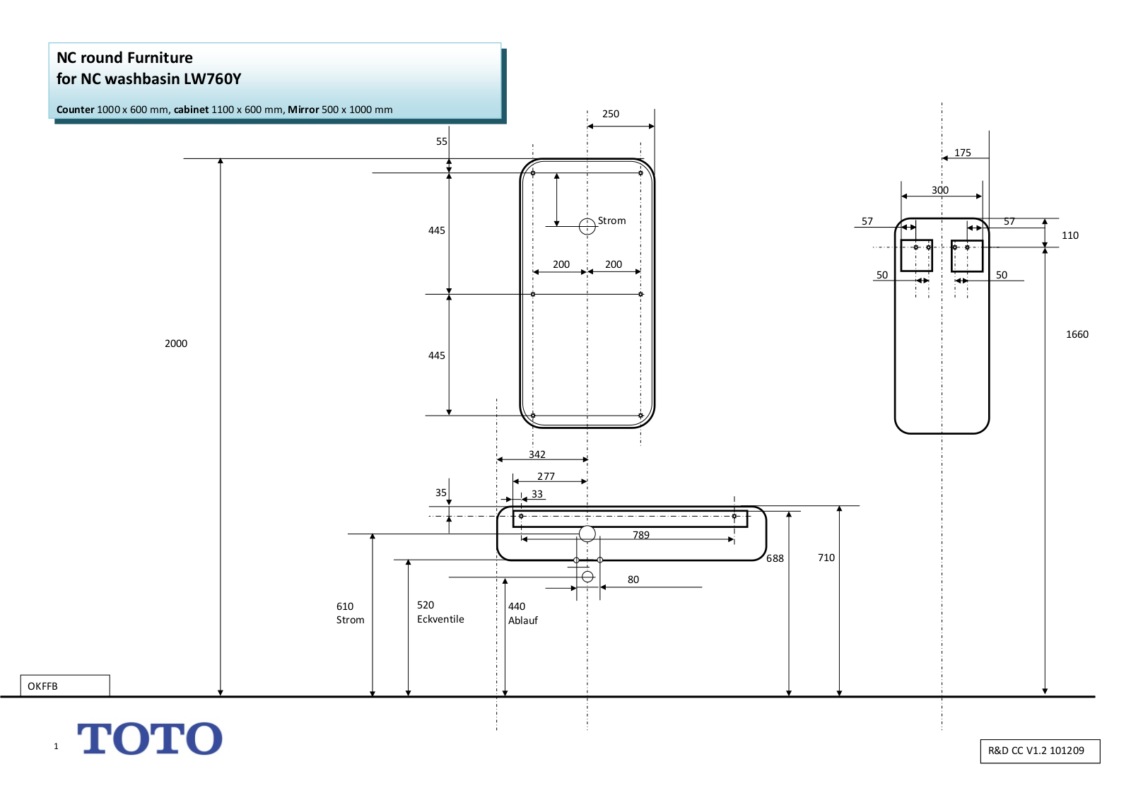 Toto MI10018B-WI User Manual