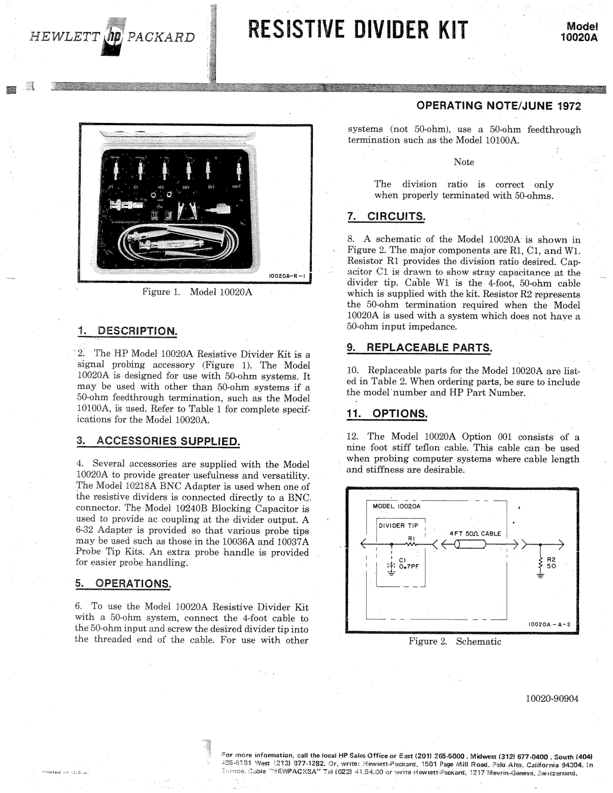 HP 10020a schematic