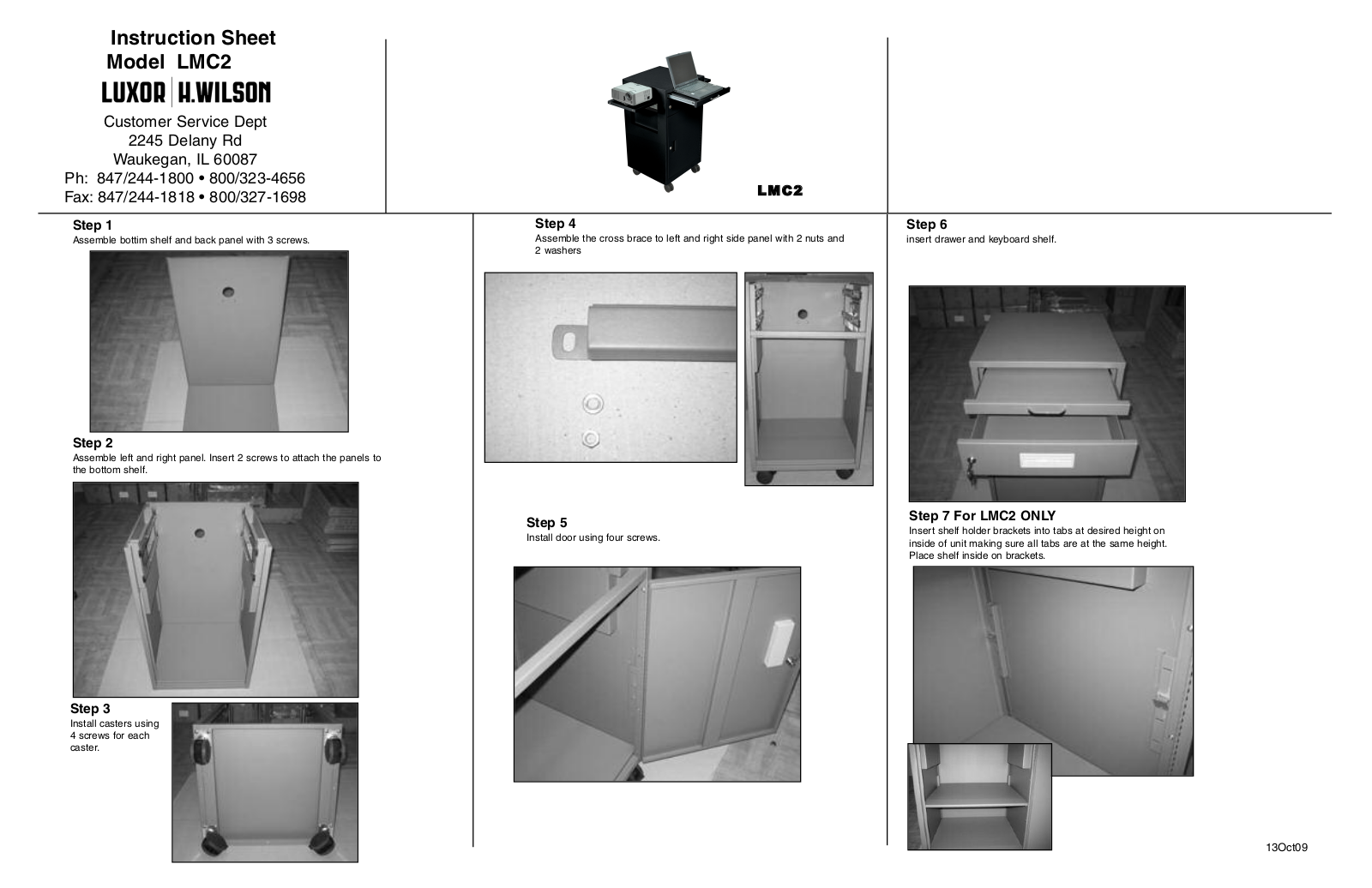 Luxor|H.Wilson LMC2 User Manual