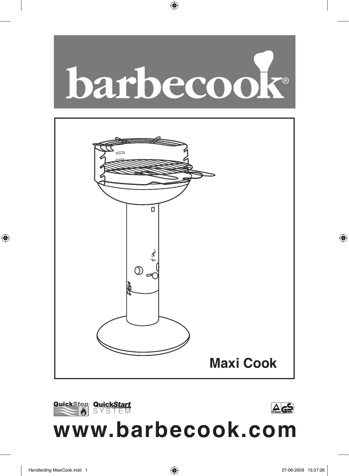 Barbecook Maxi Cook User Manual