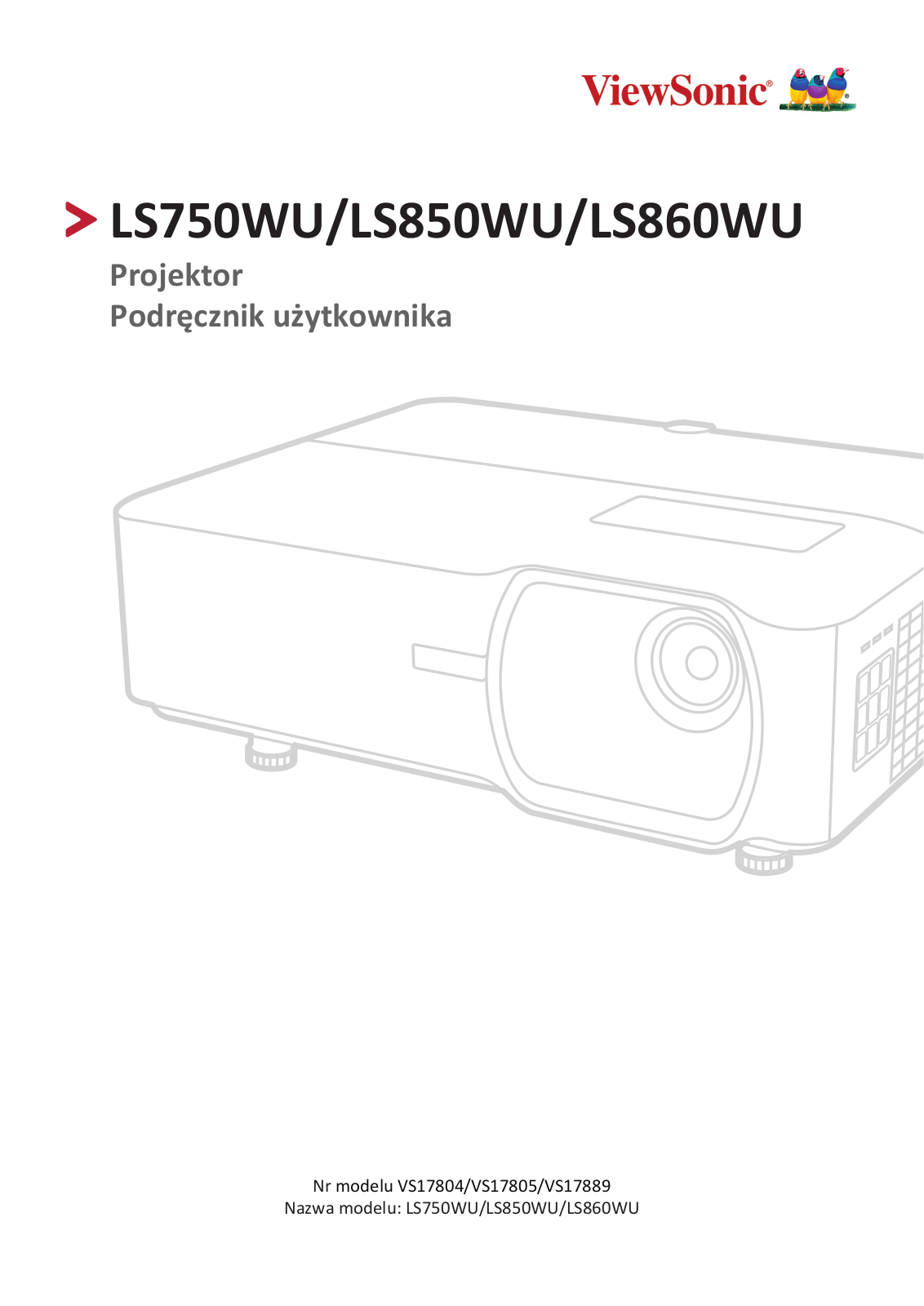 ViewSonic LS750WU User Manual