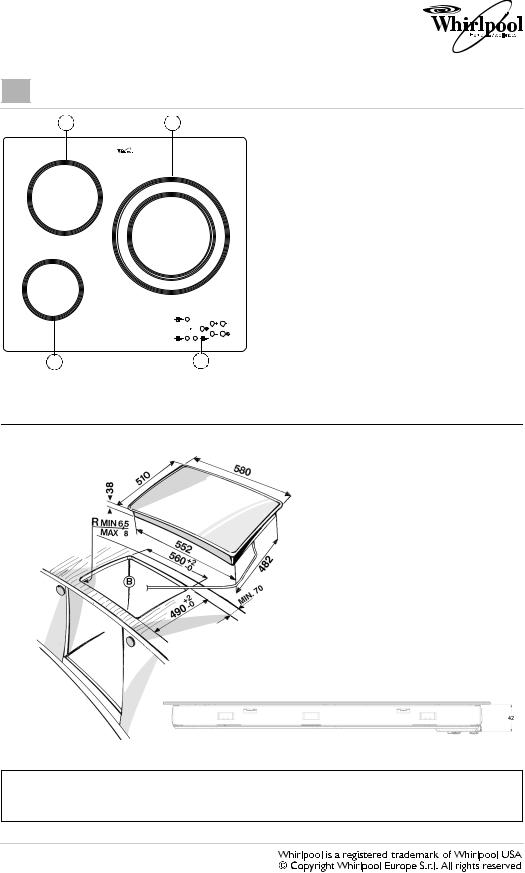 Whirlpool AKT 806 DATASHEET