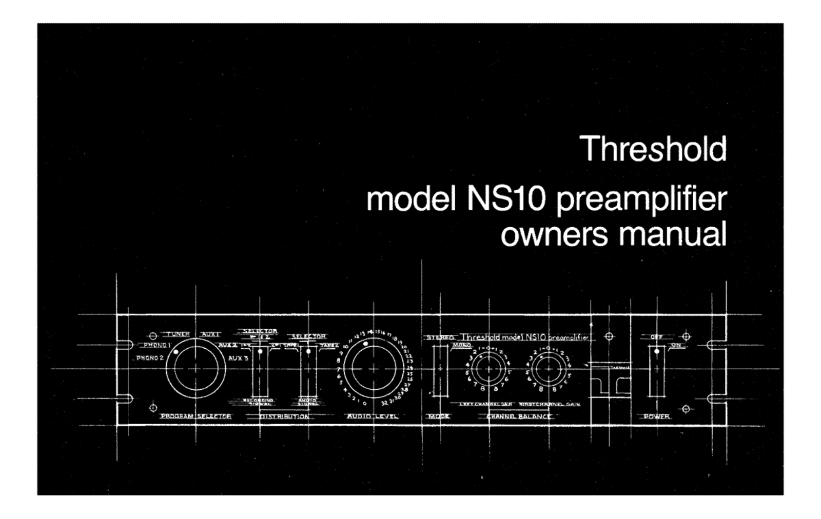 Threshold NS-10 Owners manual