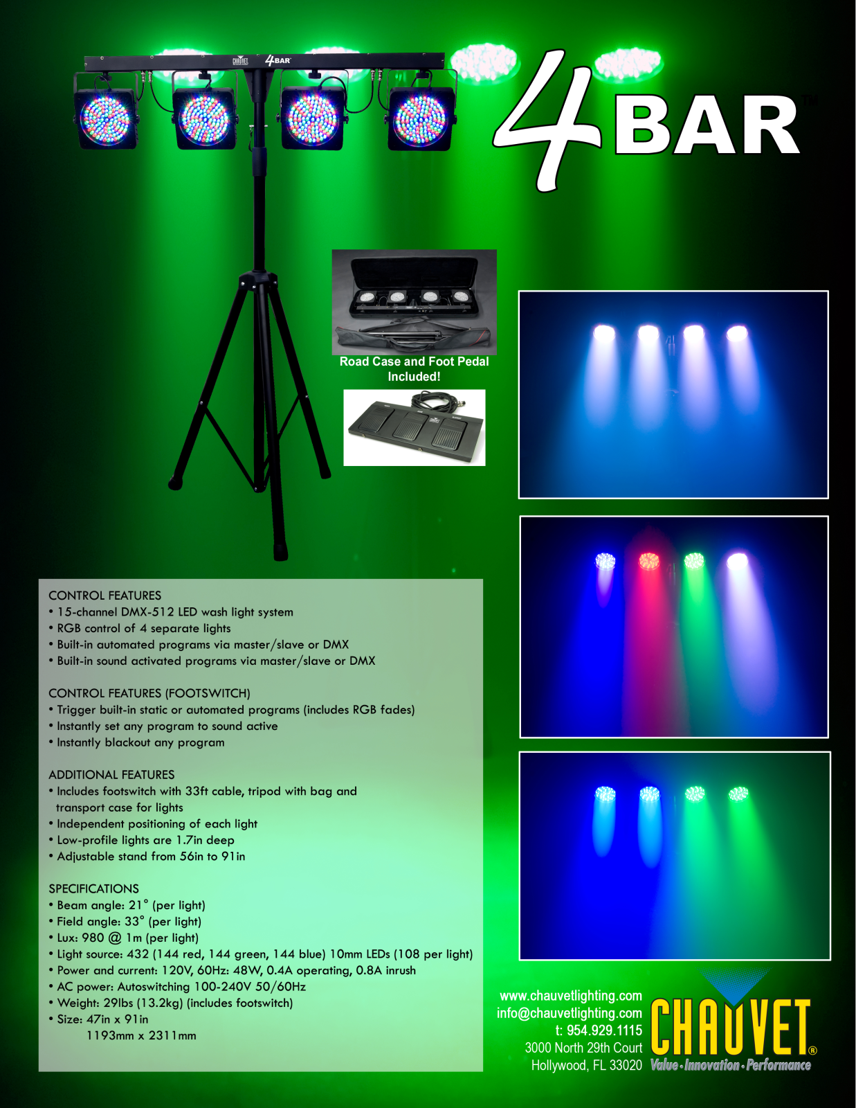 Chauvet 4 Bar User Manual