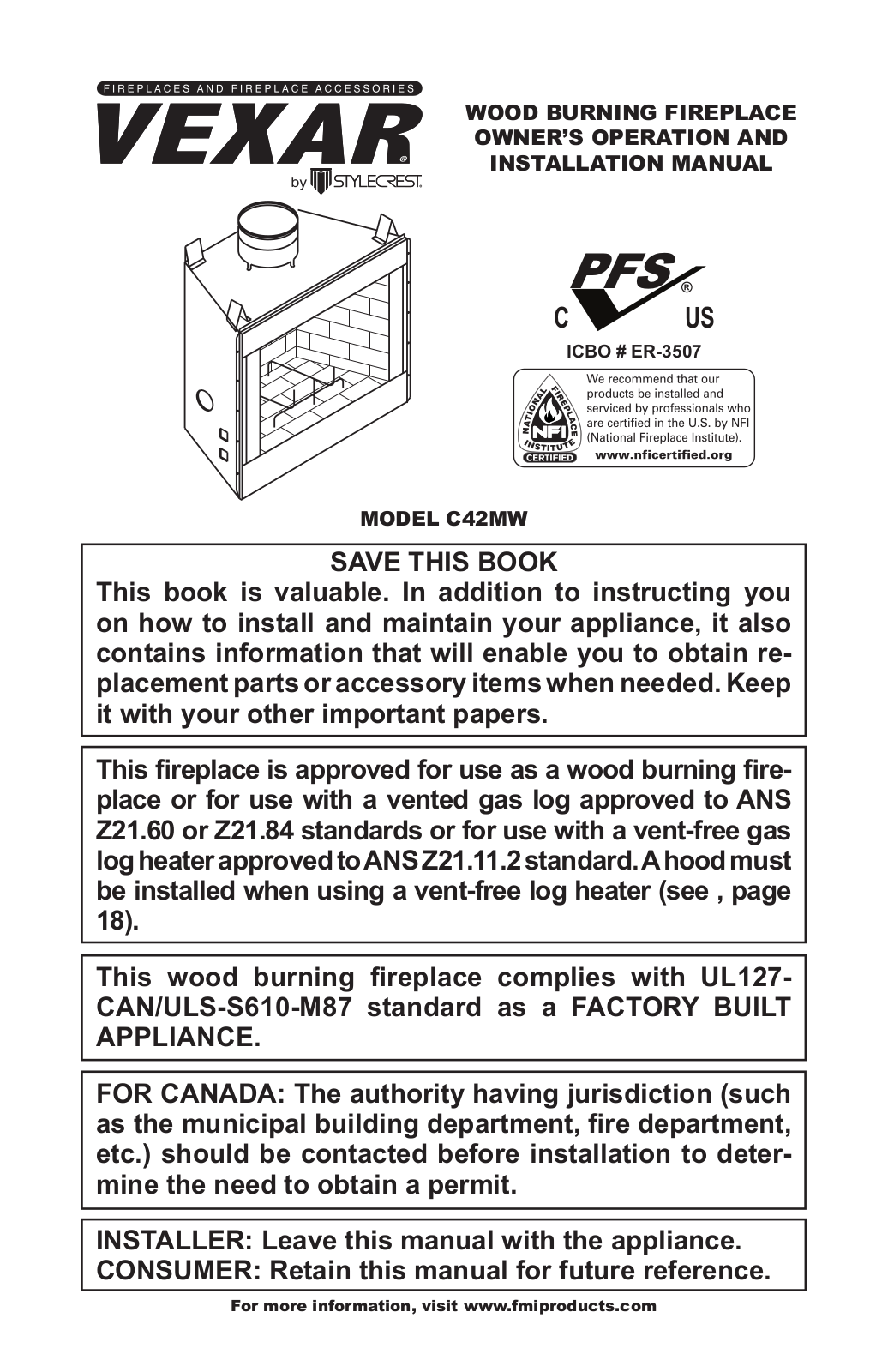 FMI C42MW User Manual