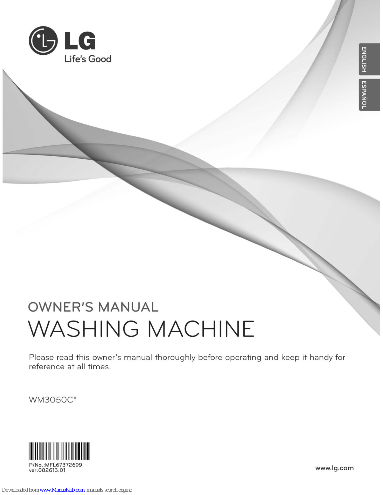 LG WM3050C Series Owner's Manual