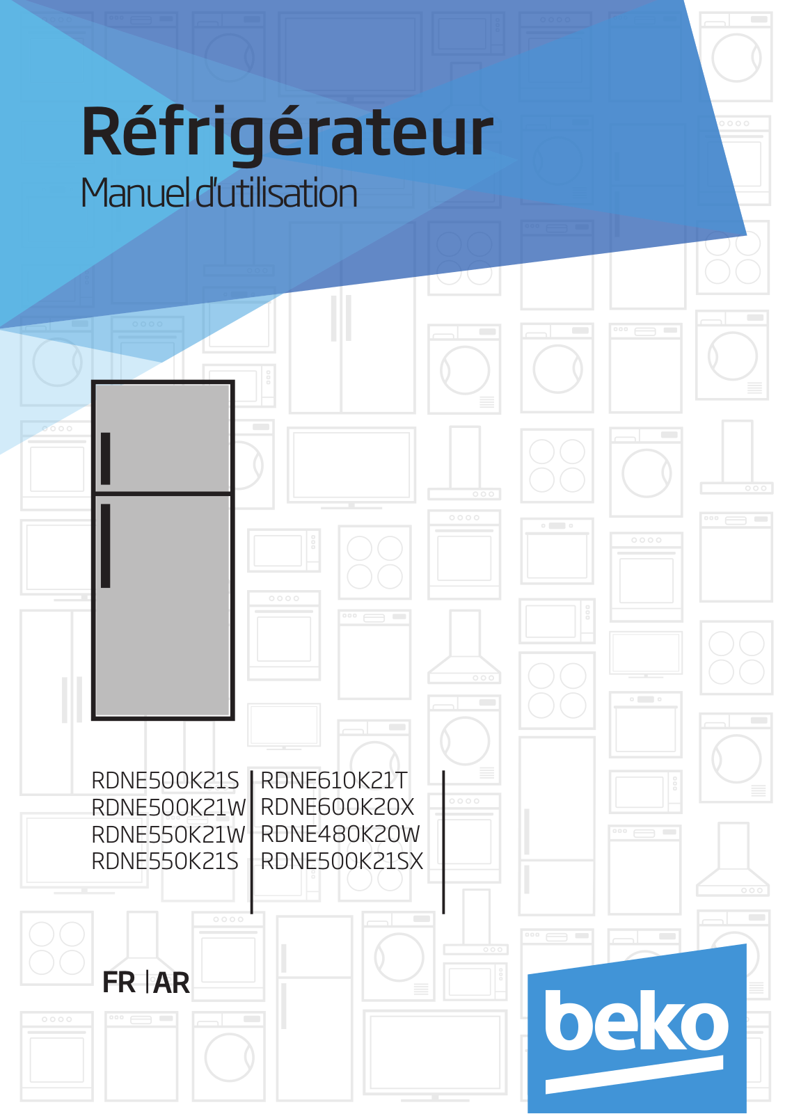 Beko RDNE500K21S, RDNE500K21W, RDNE550K21W, RDNE550K21S, RDNE610K21T User manual