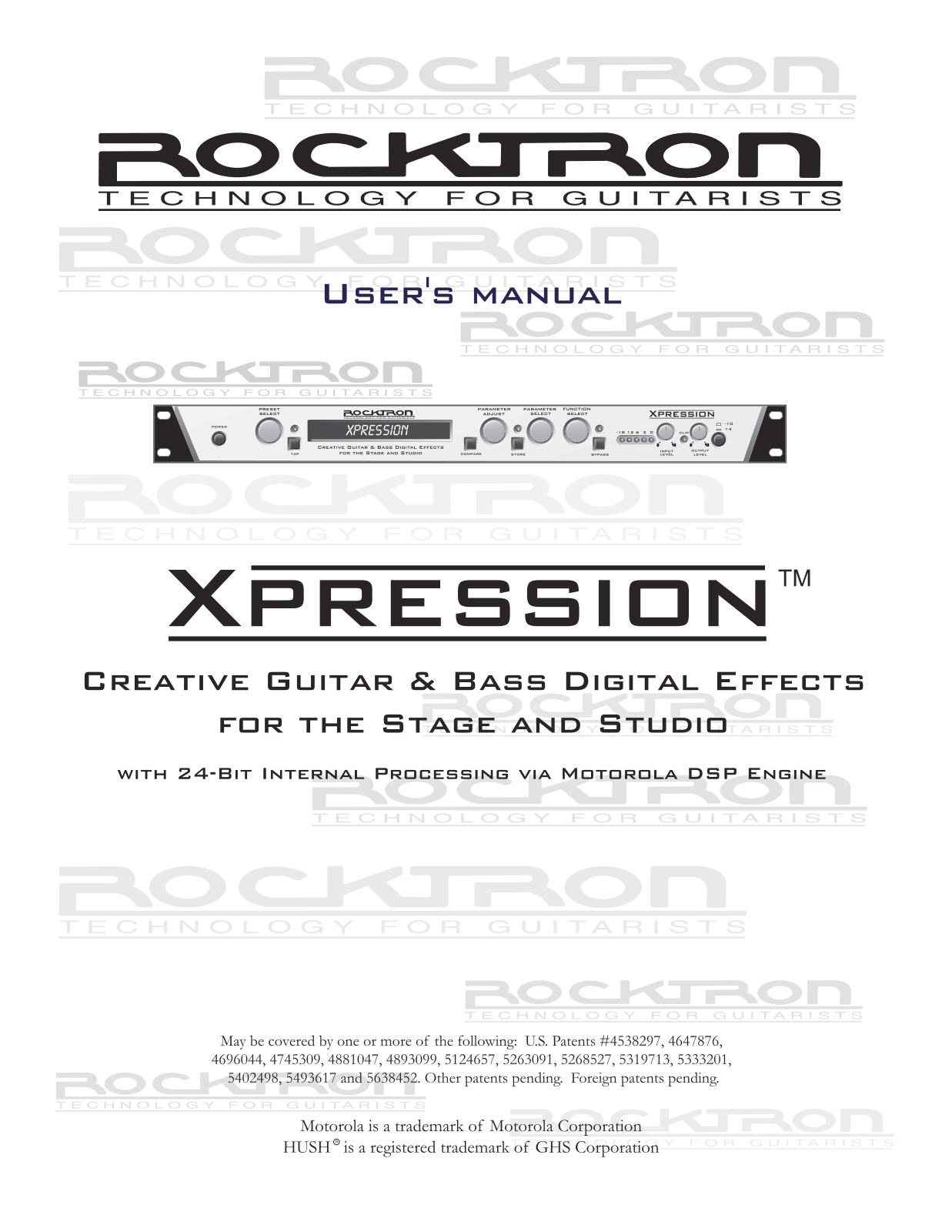 Rocktron Xpression User Manual