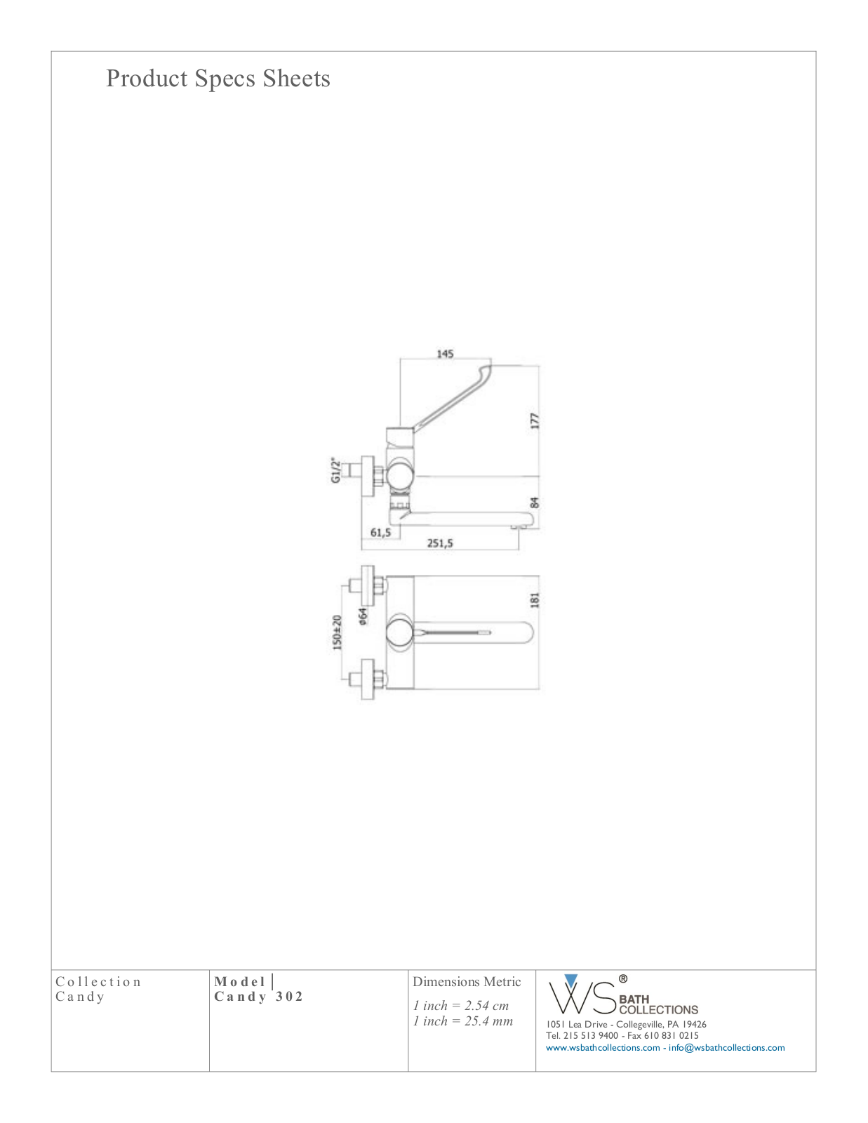 WS Bath Collections WSO3099 Specifications - ManualMachine.com