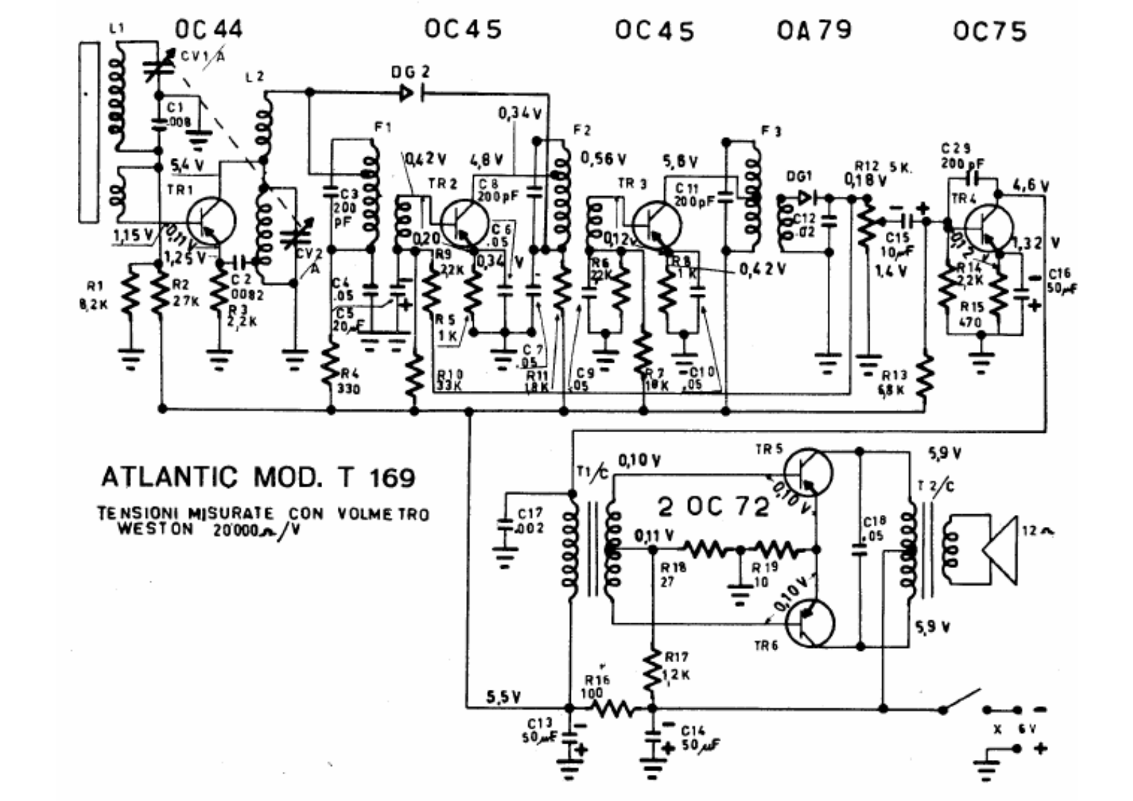 Atlantic t169 schematic