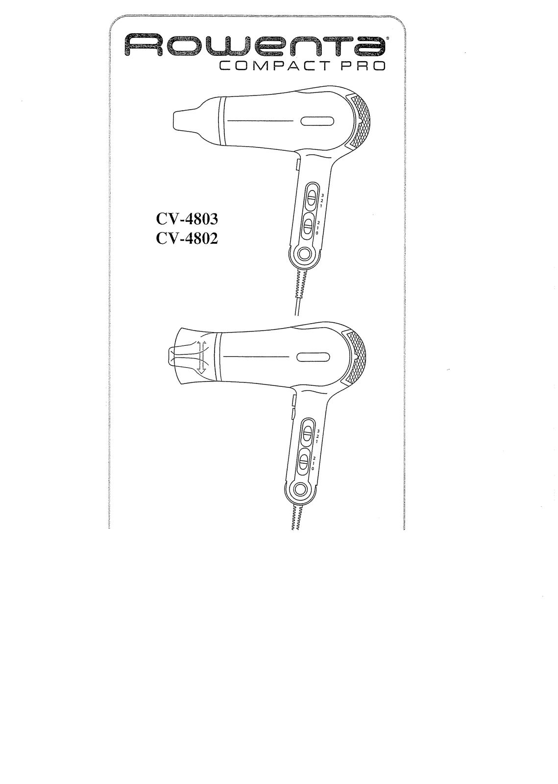 Rowenta CV-4803D0 User Manual