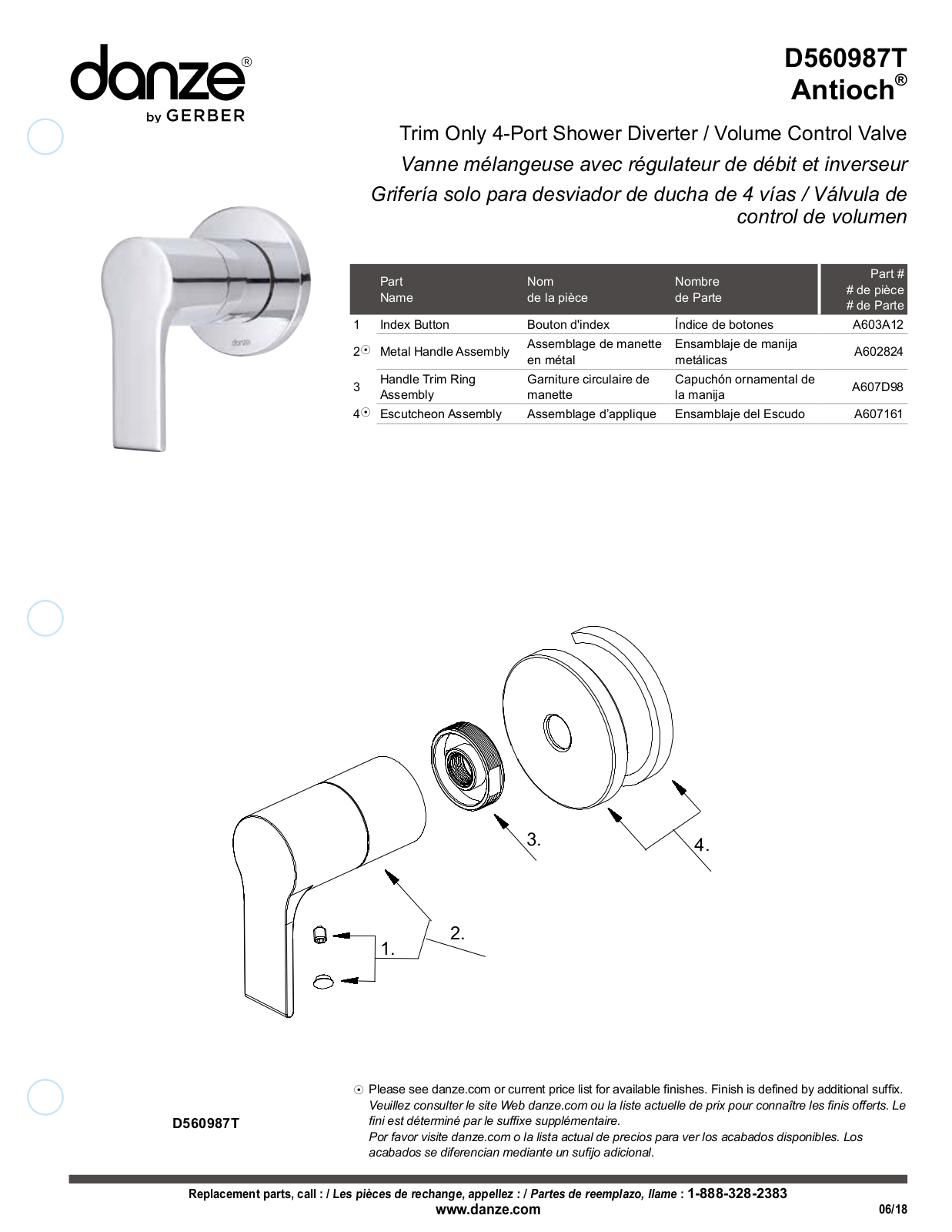 Gerber D560987T, D560987BNT Part List