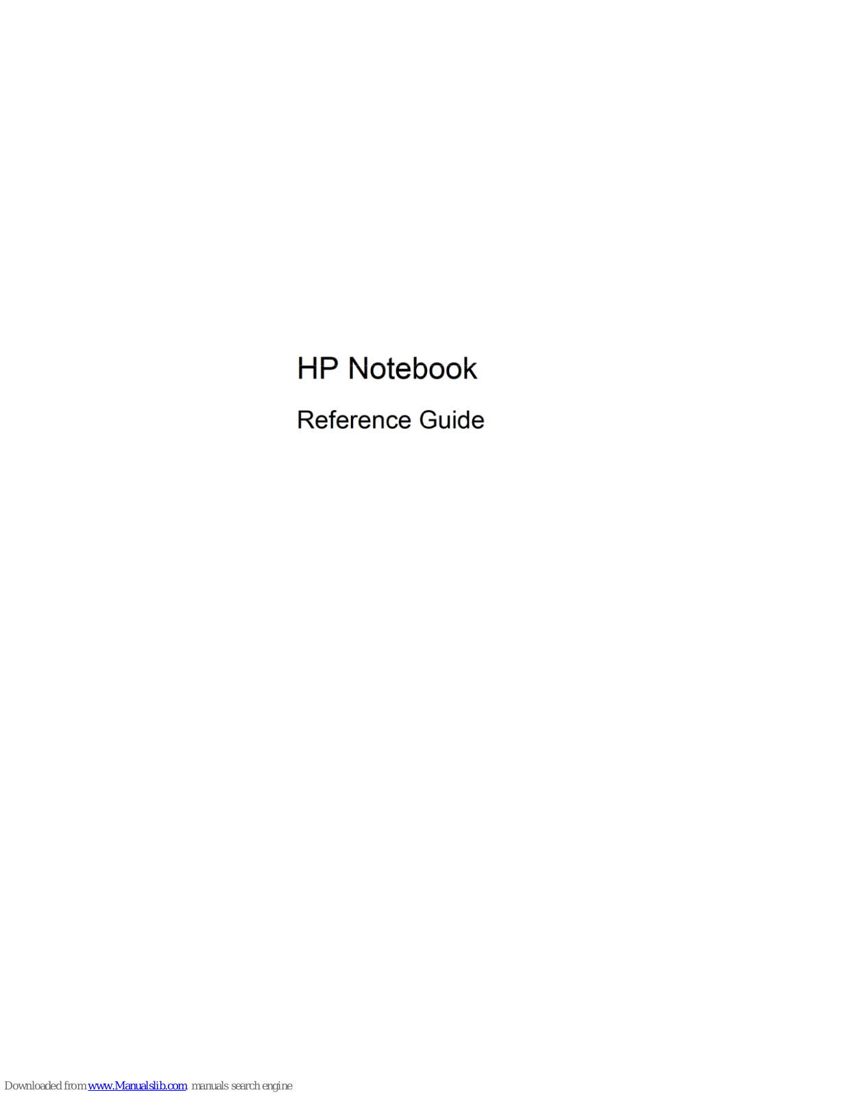 HP 8460p Reference Manual