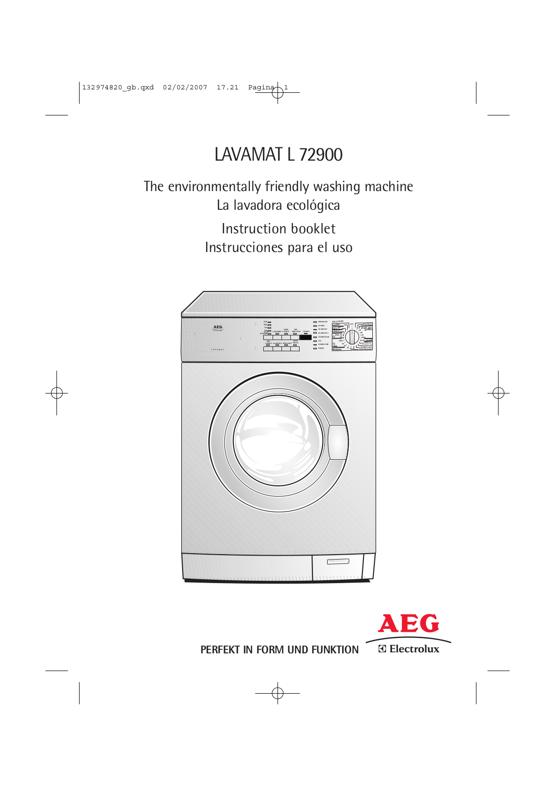 AEG L72900 User Manual