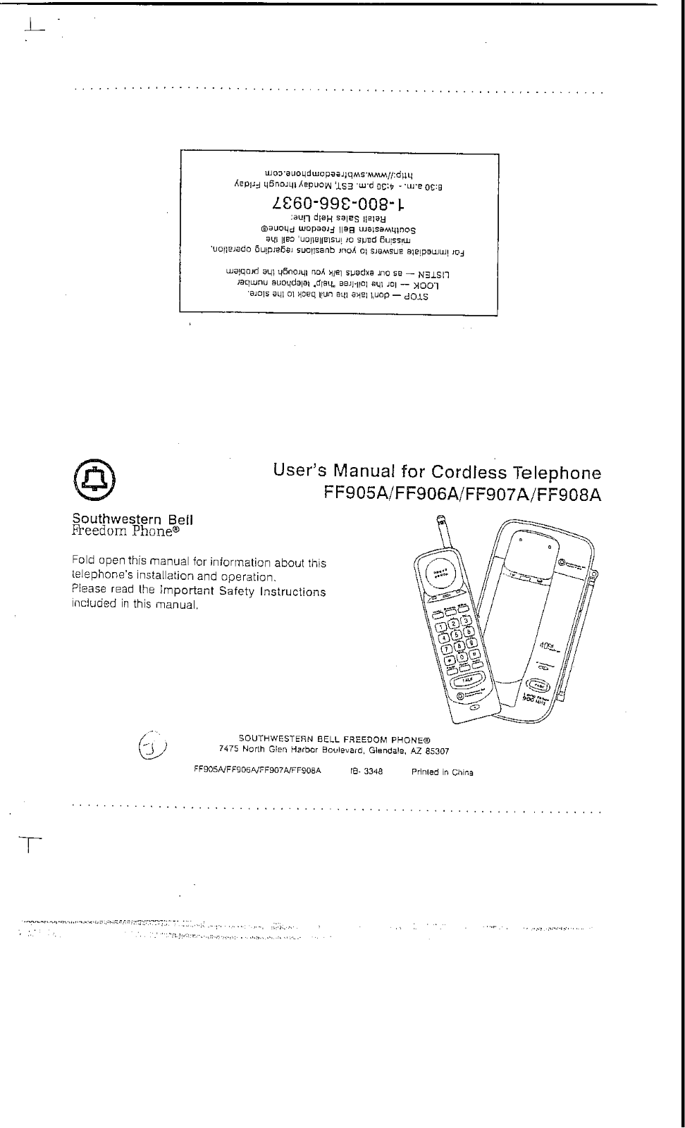 Continental Conair FF905ATB User Manual