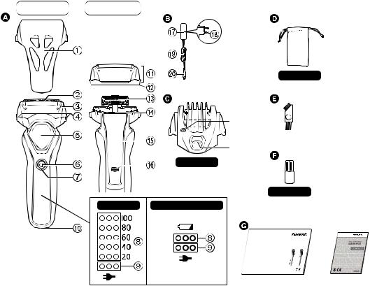 Panasonic ES-RT67, ES-RT47, ES-RT37 User Manual