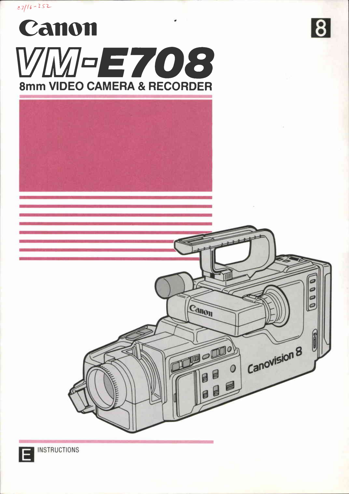 Canon VM-E708 User Manual