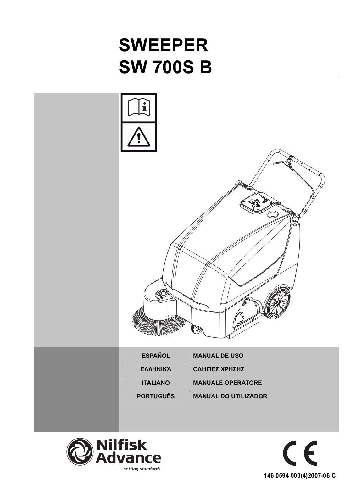 Nilfisk SW 700S B User Manual