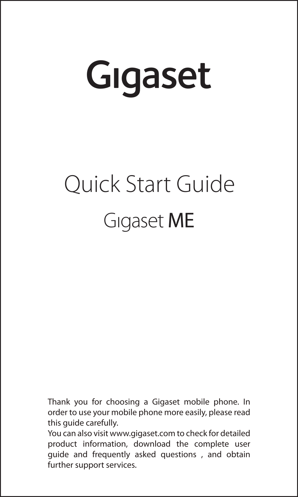 Gigaset ME Quick Start Guide