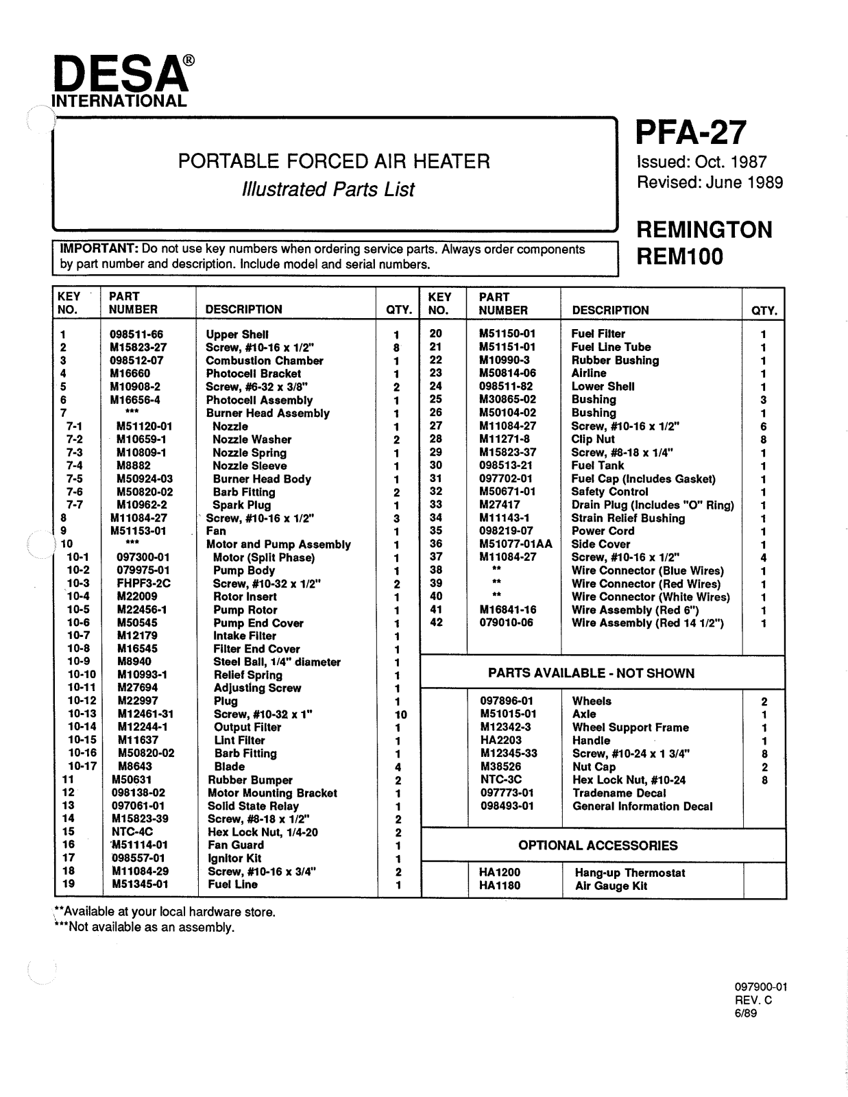 Desa Tech REM100 Owner's Manual