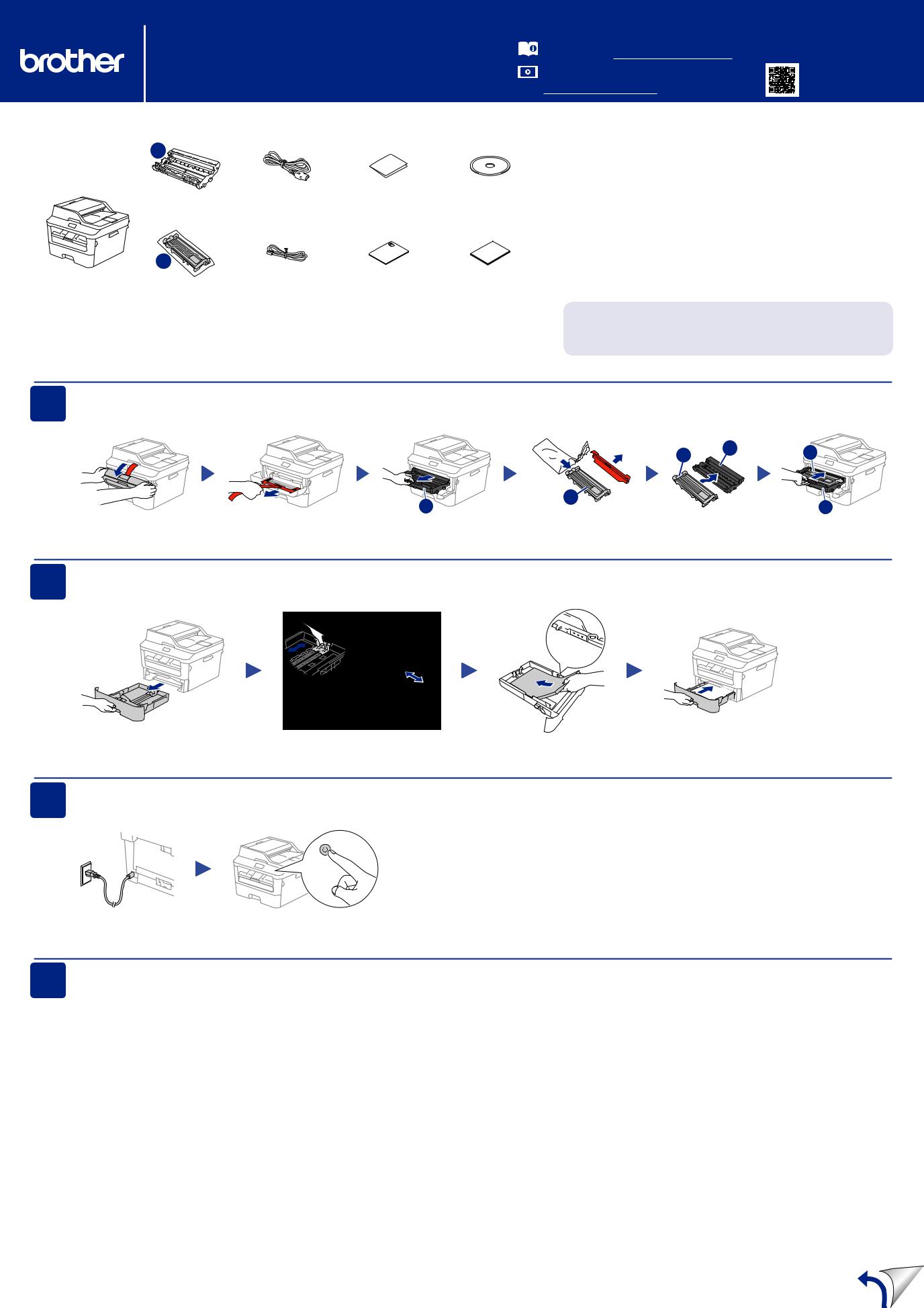 Brother DCP-L2500D, DCP-L2520D, DCP-L2520DW, DCP-L2540DN, DCP-L2540DW Setup Guide