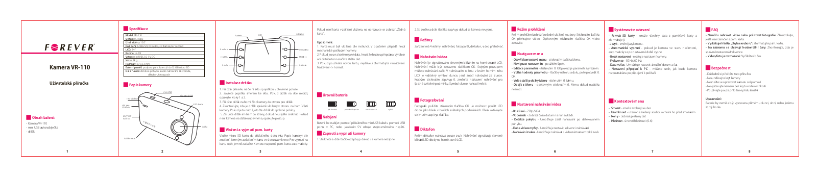 Forever VR-110 User Manual