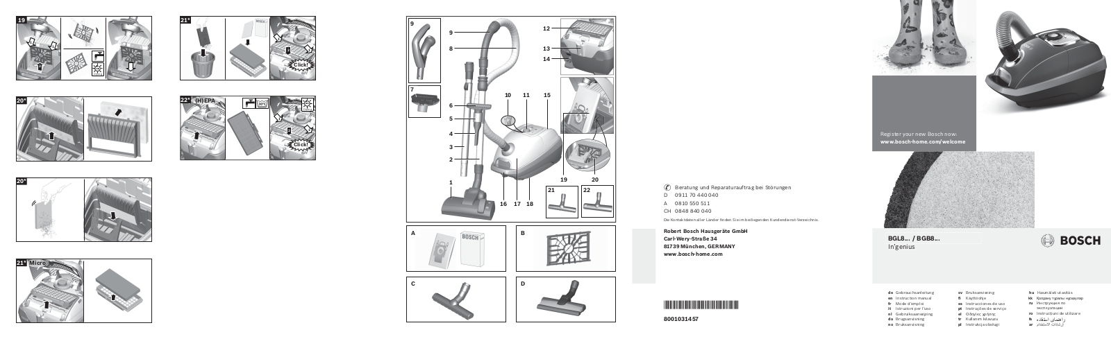 Bosch Pro BGL8SIL59D User Manual
