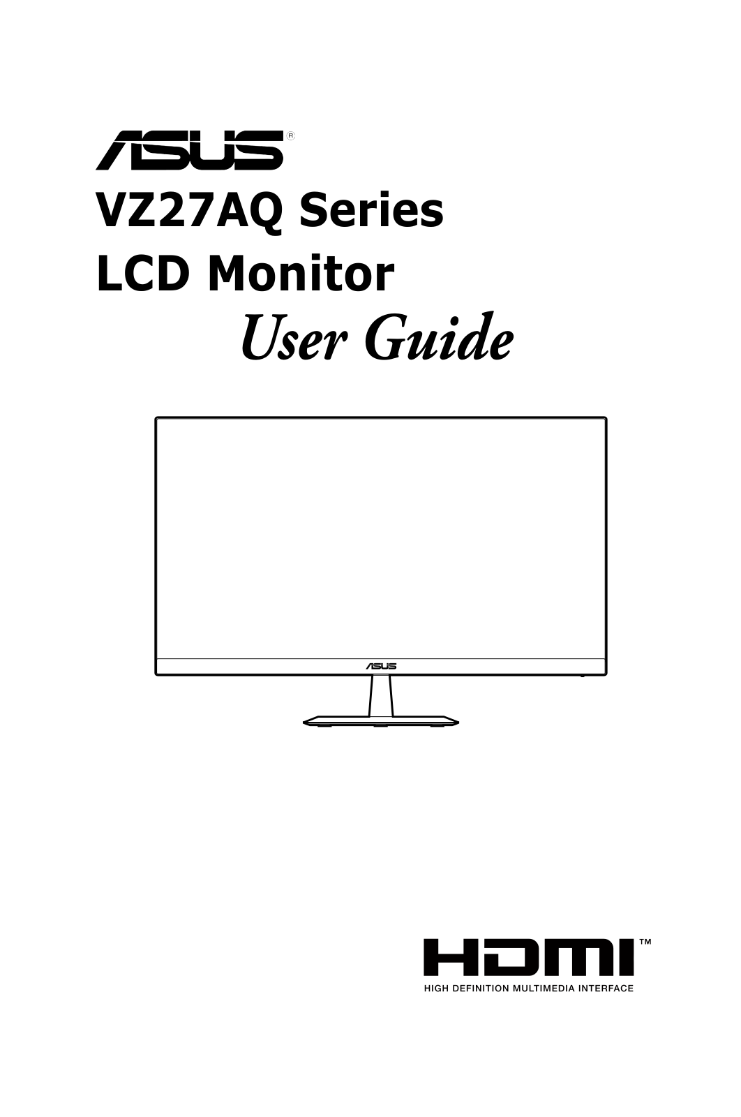 Asus VZ27AQ User Guide